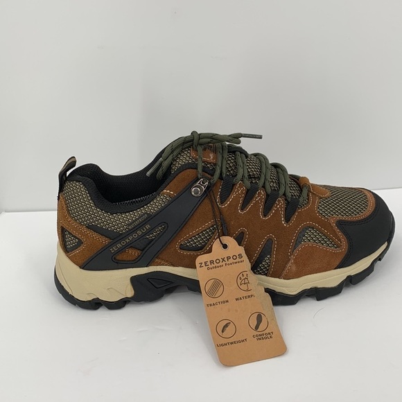 ZeroXposur Colorado Low Hiking shoes brown suede Waterproof lace shoe men new 10 - Picture 1 of 6